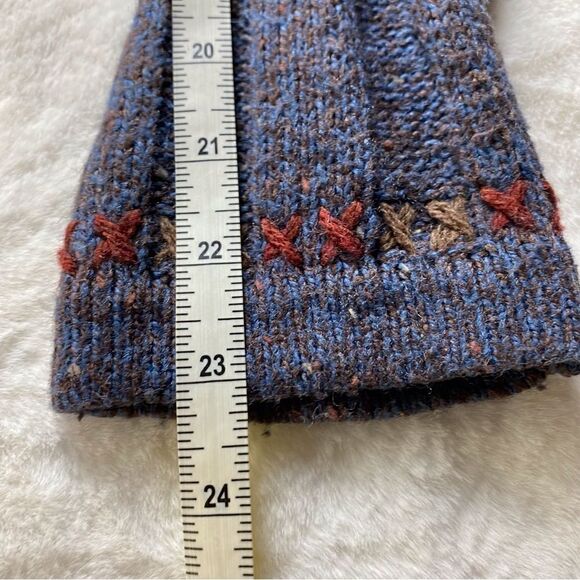 Woolrich 1/4 Zip Wool Blend Indigo Heather Pullover Sweater Size Large - Picture 11 of 11
